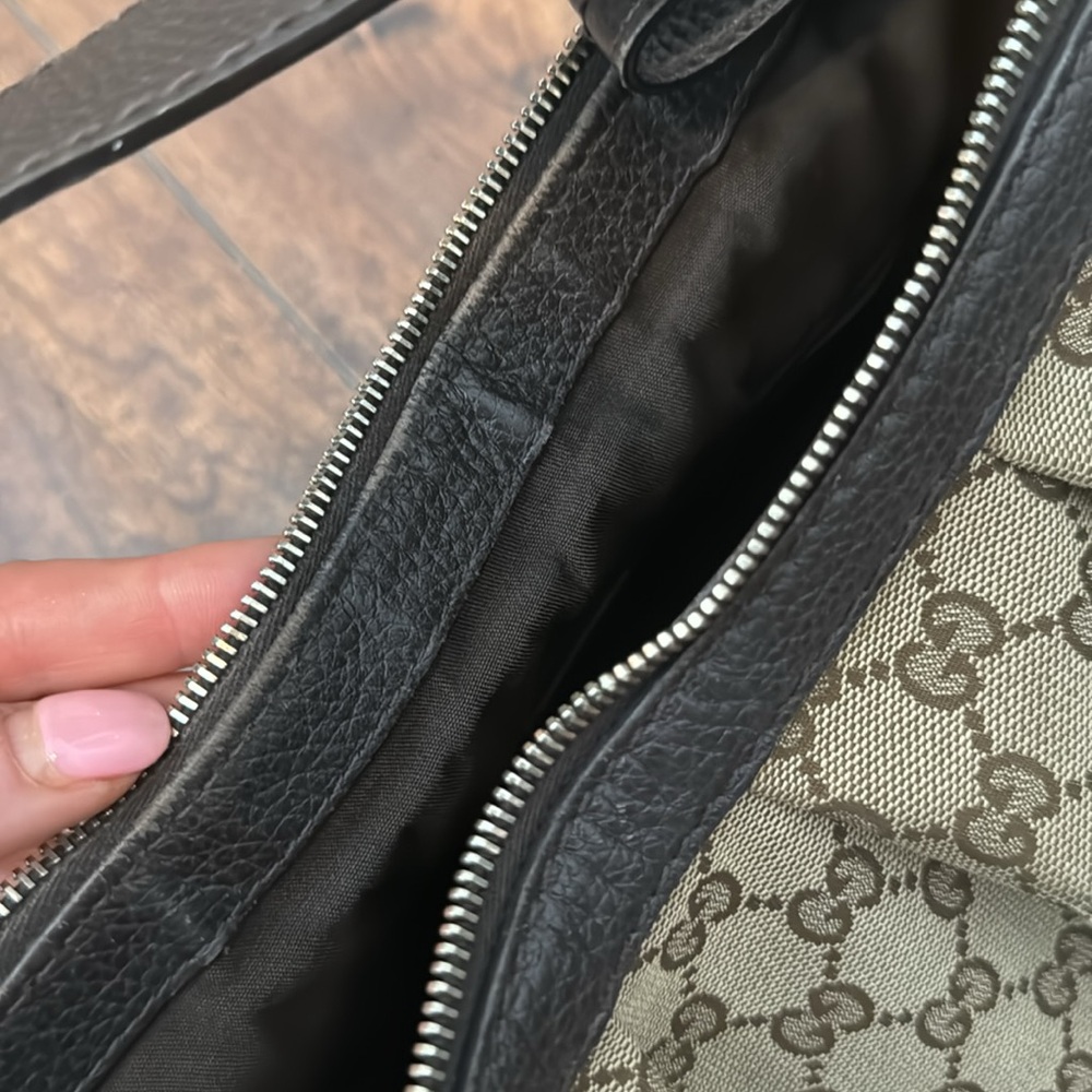 Gucci Monogram Canvas Sukey Hobo Bag + Gucci Original GG Wallet - AUTHENTIC - Picture 12 of 16